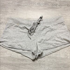 GAP Light Gray Ribbed Waistband Lounge Shorts